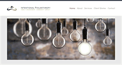 Desktop Screenshot of intentionalphilanthropy.com